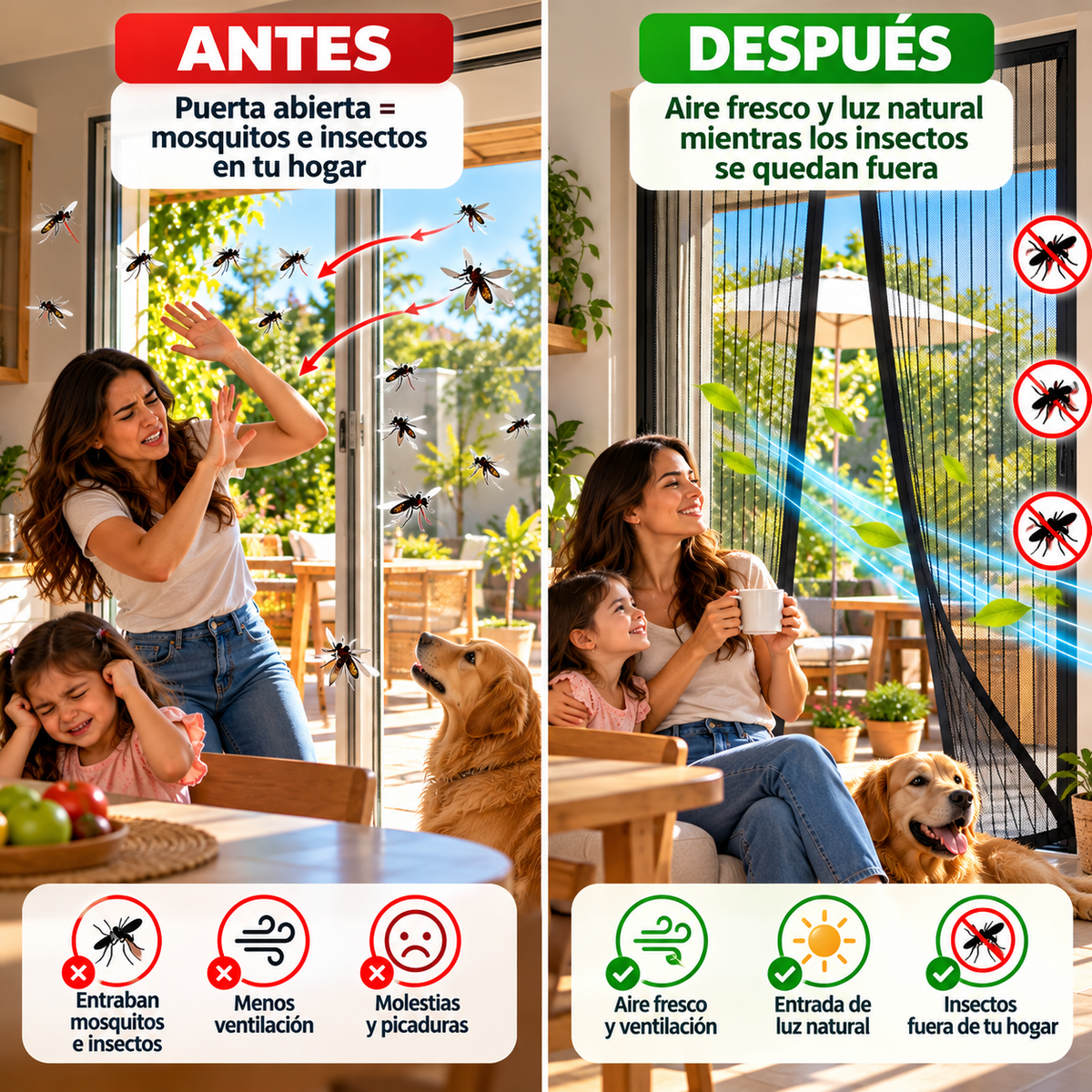 Malla Anti mosquitos de Puerta