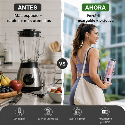 Vaso Licuadora Portatil Recargable Usb