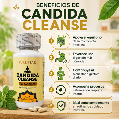 Candida Cleanse - Suplemento Antifúngico y Depurativo