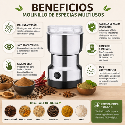 Molino De Café Y Especias Eléctrico