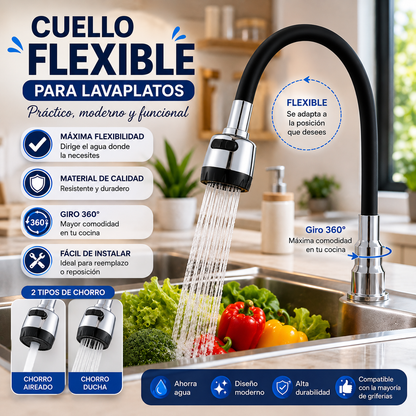Adaptador Flexible Manguera Lavaplatos